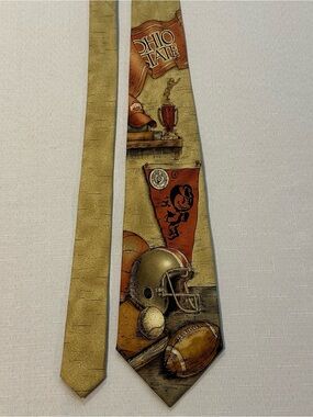 Ohio State Buckeyes Silk Novelty Tie Football Sports Eagles Wings